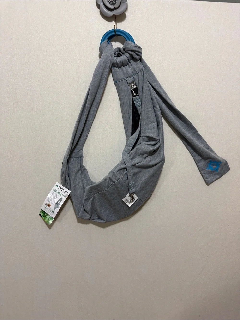 Gray Hands-Free Pet Sling Carrier - Cozy Travel Sling